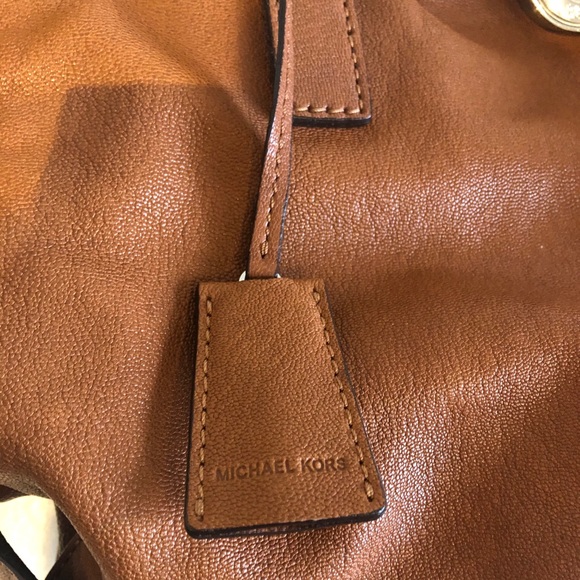 Michael Kors Hamilton Brown/Caramel Handbag -Tote - Picture 12 of 16